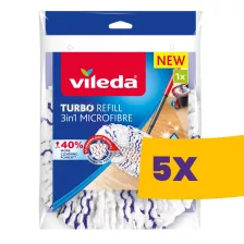  Vileda Turbo 3in1 mikroszálas felmosófej - pedálos felmosó szetthez (Karton - 5 db)