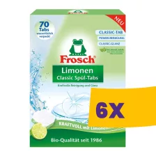   Frosch mosogatógép tabletta Zöldcitrom - Lime 70db (Karton - 6 csomag)