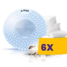   G-PLUS Linen - frissen mosott ruha illatú piszoár rács, húgykő- vízkőlazító enzimmel, 60 napos (Karton - 6 db)