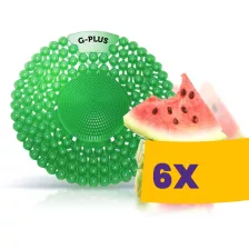   G-PLUS Cucumber - Melon - dinnyés-uborkás illatú piszoár rács, húgykő- vízkőlazító enzimmel, 60 napos (Karton - 6 db)