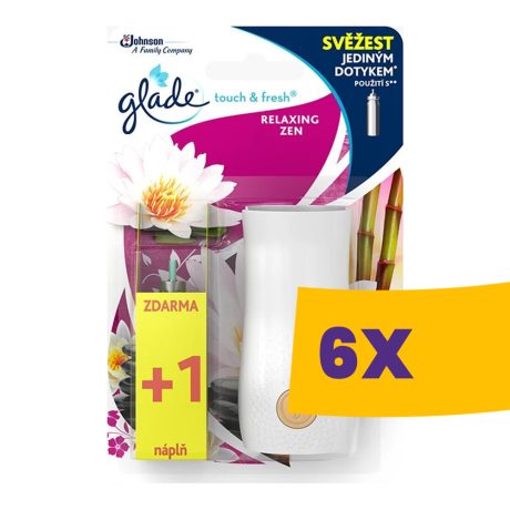 Glade Touch&Fresh Japánkert légfrissítő készülék + 2 utántöltő (Karton - 6 db)