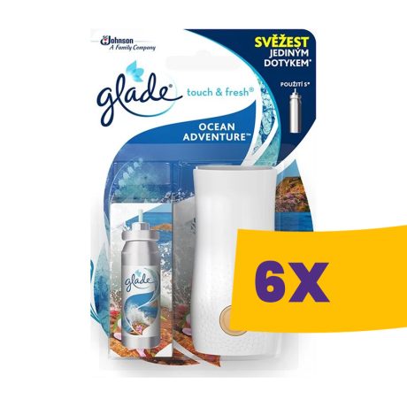 Glade by Brise Touch&Fresh Ocean Adventure légfrissítő készülék + 2 utántöltő (Karton - 6 db)