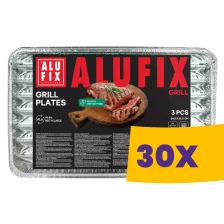 Alufix grill tálca 3db (Karton - 30 csomag)