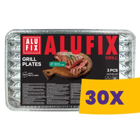 Alufix grill tálca 3db (Karton - 30 csomag)