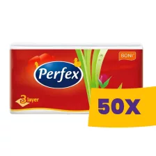   Perfex papírzsebkendő - 3 rétegű 100db (Karton - 50 csomag)