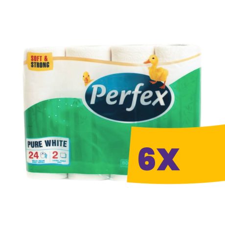 Perfex WC papír hófehér - 2 rétegű 24 tekercses (Karton - 6 csomag)