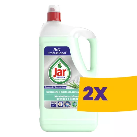 Jar Professional kézi mosogatószer Sensitive Aloe Vera 5L (Karton - 2 db)
