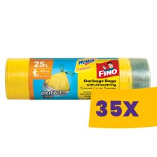   Fino Önzáró szalagos szemeteszsák 25L - 50*55cm, 20db/tek (Karton - 35 tek)