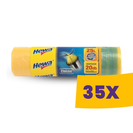 HEWA Önzáró szalagos szemeteszsák 25L 50*55cm - 20db/tek (Karton - 35 tek)