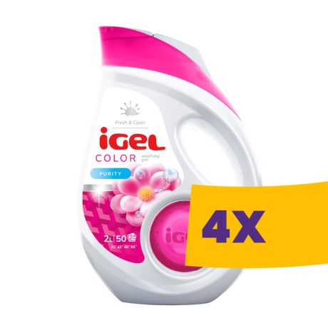 iGEL Color mosógél színes ruhákhoz - 50 mosás 2L (Karton - 4 db)