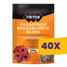   Tritox paraffinos rágcsálóirtó blokk 300g (Karton - 40 csomag)