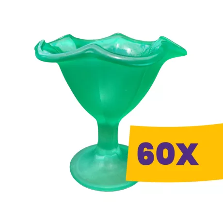 Műanyag fagyis kehely (Karton - 60 db)