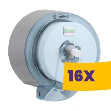   Vialli Feedpoint laponkénti adagolású tekercses WC papír adagoló Fehér 19cm átm. (Karton - 16 db)