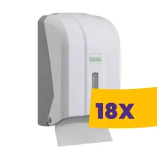   Vialli hajtogatott toalettpapír adagoló műanyag Fehér (Karton - 18 db)
