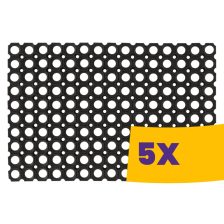 Erős gumi lábtörlő fekete 50x100cm (Karton - 5 db)