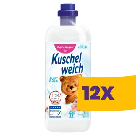 Kuschelweich öblítő Sanft & Mild - 38 mosás 1L (Karton - 12 db)