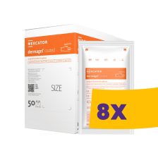   Mercator Dermagel Coated steril sebészeti polimerizált púdermentes latex kesztyű 50 pár (Karton - 8 csomag)