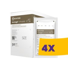   Mercator Dermagel Othopedic steril sebészeti púdermentes latex szakadásálló polimerizált kesztyű barna 50 pár (Karton - 4 csomag)