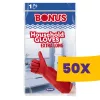 Bonus extra hosszú (38 cm), vastag gumikesztyű (Karton - 50 pár)