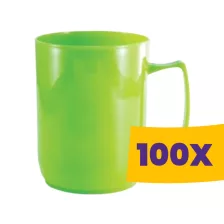 Műanyag füles bögre 500ml (Karton - 100 db)