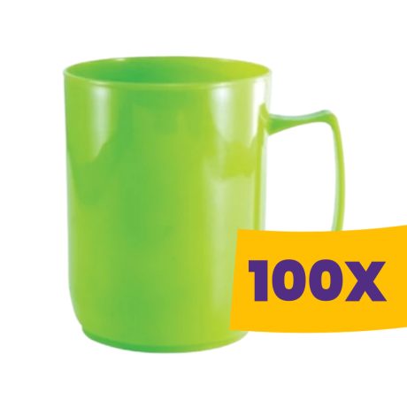 Műanyag füles bögre 500ml (Karton - 100 db)