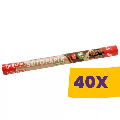 Mazzini szilikonos sütőpapír 8m (Karton - 40 db)