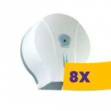   Vialli Mini zárható toalettpapír adagoló Fehér 19cm átm. (Karton - 8 db)