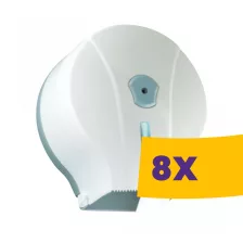   Vialli Maxi zárható toalettpapír adagoló Fehér 28cm átm. (Karton - 8 db)