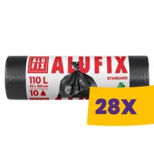   Alufix Standard szemeteszsák 110L - 70*100cm, 10db/tek (Karton - 28 tekercs)