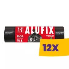   Alufix Premium EXTRA erős szemeteszsák 160L - 90*110cm, 10db/tek (Karton - 12 tekercs)