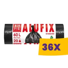   Alufix Standard szemeteszsák 60L - 64*71cm, 20db/tek (Karton - 36 tekercs)