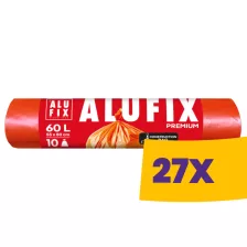   Alufix Premium sittes zsák 60L - 55*80cm, 60 mikron vastag, 10db/tek (Karton - 27 tekercs)