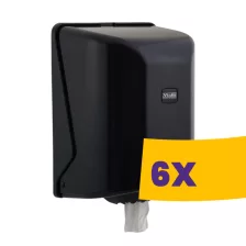   Vialli Maxi zárható belsőmagos törlőpapír adagoló Fekete 19cm átm. (Karton - 6 db)
