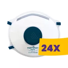   Portwest P203 FFP2 szelepes Dolomit légzésvédő maszk 10db (Karton - 24 csomag)