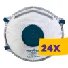 Portwest P223 FFP2 aktívszenes szelepes Dolomit légzésvédő maszk 10db (Karton - 24 csomag)