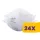 Portwest P350 FFP3 Respirator félbehajtható maszk 20db (Karton - 24 csomag)