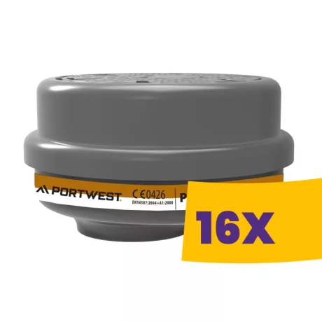 Portwest P952 A2P3 kombinált szűrő bajonett csatlakozás 4db (Karton - 16 csomag)