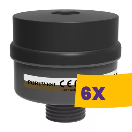 Portwest P956 A2P3 kombinált szűrő, univerzális csatlakozás 4db (Karton - 6 csomag)