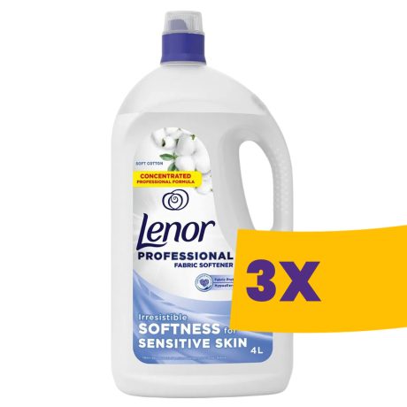 Lenor Professional öblítő Sensitive - 200 mosás 4L (Karton - 3 db)