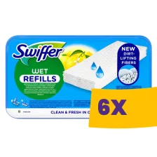  Swiffer Sweeper nedves padlótörlő kendő utántöltő Citrom 24db (Karton - 6 csomag)