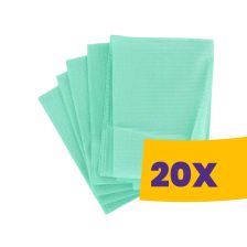   Egyszerhasználatos lepedő PP, Zöld, 90x200cm 10db (Karton - 20 csomag)