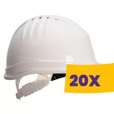   Portwest PS60 Expertline védősisak csúszózárral fehér (Karton - 20 db)