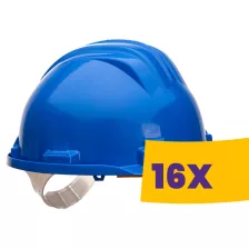   Portwest PS61 Basic védősisak PP védősisak 1000V kék (Karton - 16 db)