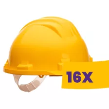   Portwest PS61 Basic védősisak PP védősisak 1000V sárga (Karton - 16 db)