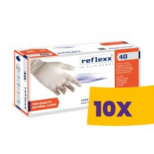   Reflexx R40 púderezett latex gumikesztyű 100db (Karton - 10 csomag)