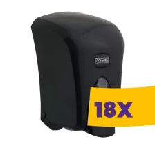   Vialli zárható folyékony szappanadagoló Fekete 1000ml (Karton - 18 db)