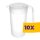 Műanyag kancsó fedővel 2L (Karton - 10 db)