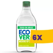   Ecover Washing-Up Liquid Erős zsíroldó kézi mosogatószer Citrom-Aloe Vera 950ml (Karton - 8 db)