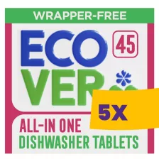   Ecover All-In-One mosogatógép tabletta Citrom-Mandarin 68db (Karton - 5 csomag)