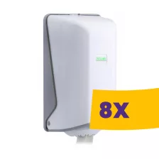   Vialli Mini zárható belsőmagos törlőpapír adagoló fehér 14cm átm. (Karton - 8db)